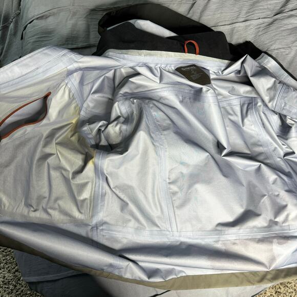 Simms G4 Pro Goretex Fly Fishing Wading Jacket Hooded Dark Green Size Large - Picture 10 of 14
